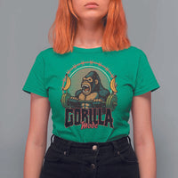 Fitness Lover Gift T Shirt For Women Gorilla Mode - Wonder Print Shop