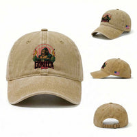 Fitness Lover Gift Washed Cotton Baseball Cap Gorilla Mode