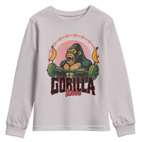 Fitness Lover Gift Youth Sweatshirt Gorilla Mode - Wonder Print Shop