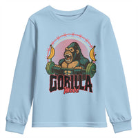 Fitness Lover Gift Youth Sweatshirt Gorilla Mode - Wonder Print Shop