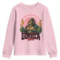 Fitness Lover Gift Youth Sweatshirt Gorilla Mode - Wonder Print Shop