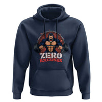 Zero Excuses Hoodie Gorilla Fitness Lover Gift - Wonder Print Shop