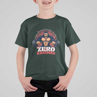 Zero Excuses T Shirt For Kid Gorilla Fitness Lover Gift - Wonder Print Shop