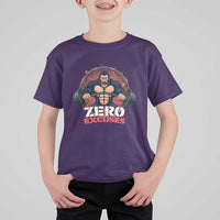 Zero Excuses T Shirt For Kid Gorilla Fitness Lover Gift - Wonder Print Shop