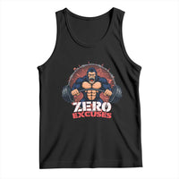 Zero Excuses Tank Top Gorilla Fitness Lover Gift - Wonder Print Shop