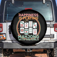 Happiness Is Playing Mahjong With The Girls Spare Tire Cover Mahjong Time - Wonder Print Shop