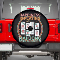 Happiness Is Playing Mahjong With The Girls Spare Tire Cover Mahjong Time - Wonder Print Shop