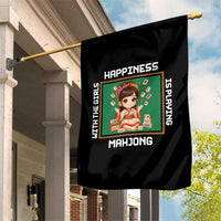 Gambling Chinese Gift Garden Flag Happiness Is Playing Mahjong With The Girls - Wonder Print Shop