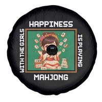 Gambling Chinese Gift Spare Tire Cover Happiness Is Playing Mahjong With The Girls - Wonder Print Shop