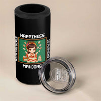 Gambling Chinese Gift 4 in 1 Can Cooler Tumbler Happiness Is Playing Mahjong With The Girls
