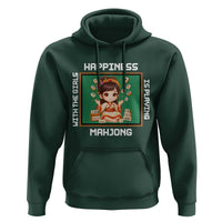 Gambling Chinese Gift Hoodie Happiness Is Playing Mahjong With The Girls - Wonder Print Shop