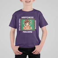 Gambling Chinese Gift T Shirt For Kid Happiness Is Playing Mahjong With The Girls - Wonder Print Shop
