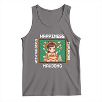 Gambling Chinese Gift Tank Top Happiness Is Playing Mahjong With The Girls - Wonder Print Shop