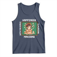 Gambling Chinese Gift Tank Top Happiness Is Playing Mahjong With The Girls - Wonder Print Shop