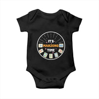 It Is Mahjong Time Baby Onesie Gambling Chinese Gift - Wonder Print Shop