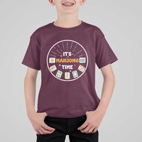 It Is Mahjong Time T Shirt For Kid Gambling Chinese Gift - Wonder Print Shop