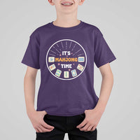 It Is Mahjong Time T Shirt For Kid Gambling Chinese Gift - Wonder Print Shop