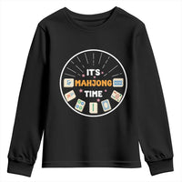 It Is Mahjong Time Youth Sweatshirt Gambling Chinese Gift - Wonder Print Shop