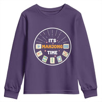It Is Mahjong Time Youth Sweatshirt Gambling Chinese Gift - Wonder Print Shop