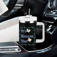 Mahjong Gift Tumbler With Handle It Is Mahjong Time For Players