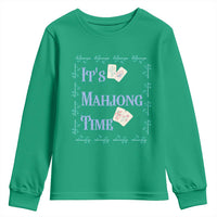 Mahjong Gift Youth Sweatshirt It Is Mahjong Time For Players - Wonder Print Shop