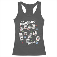 It Is Mahjong Time Racerback Tank Top Mahjong Lover Gift - Wonder Print Shop