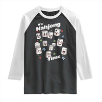 It Is Mahjong Time Raglan Shirt Mahjong Lover Gift - Wonder Print Shop