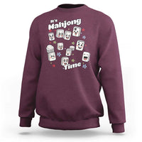 It Is Mahjong Time Sweatshirt Mahjong Lover Gift - Wonder Print Shop