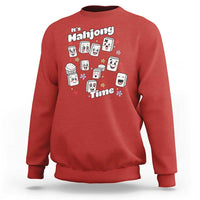 It Is Mahjong Time Sweatshirt Mahjong Lover Gift - Wonder Print Shop