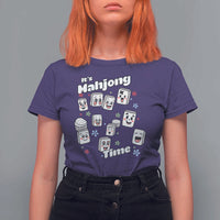 It Is Mahjong Time T Shirt For Women Mahjong Lover Gift - Wonder Print Shop