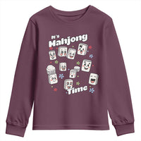 It Is Mahjong Time Youth Sweatshirt Mahjong Lover Gift - Wonder Print Shop
