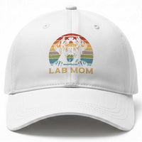 Lab Mom Baseball Cap Retro Sunset Dog Mom Gift