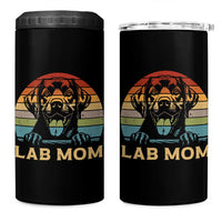 Lab Mom 4 in 1 Can Cooler Tumbler Retro Sunset Dog Mom Gift - Wonder Print Shop
