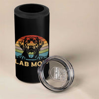 Lab Mom 4 in 1 Can Cooler Tumbler Retro Sunset Dog Mom Gift - Wonder Print Shop