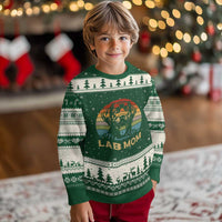 Lab Mom Ugly Christmas Sweater Retro Sunset Dog Mom Gift - Wonder Print Shop