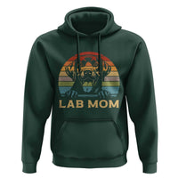 Lab Mom Hoodie Retro Sunset Dog Mom Gift - Wonder Print Shop