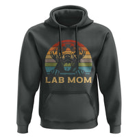 Lab Mom Hoodie Retro Sunset Dog Mom Gift - Wonder Print Shop