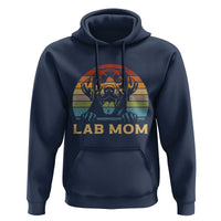 Lab Mom Hoodie Retro Sunset Dog Mom Gift - Wonder Print Shop