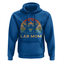 Lab Mom Hoodie Retro Sunset Dog Mom Gift - Wonder Print Shop