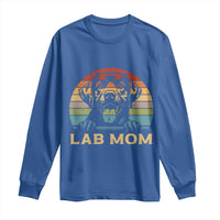 Lab Mom Long Sleeve Shirt Retro Sunset Dog Mom Gift - Wonder Print Shop