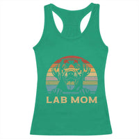 Lab Mom Racerback Tank Top Retro Sunset Dog Mom Gift - Wonder Print Shop