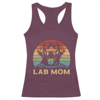 Lab Mom Racerback Tank Top Retro Sunset Dog Mom Gift - Wonder Print Shop