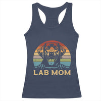 Lab Mom Racerback Tank Top Retro Sunset Dog Mom Gift - Wonder Print Shop