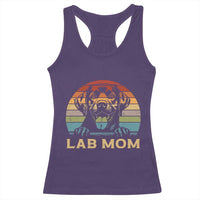 Lab Mom Racerback Tank Top Retro Sunset Dog Mom Gift - Wonder Print Shop