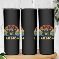 Lab Mom Skinny Tumbler Retro Sunset Dog Mom Gift - Wonder Print Shop