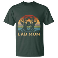 Lab Mom T Shirt Retro Sunset Dog Mom Gift - Wonder Print Shop
