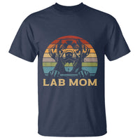 Lab Mom T Shirt Retro Sunset Dog Mom Gift - Wonder Print Shop