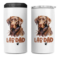 Chocolate Labrador Retriever Dad 4 in 1 Can Cooler Tumbler Dog Lover Gift - Wonder Print Shop