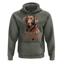 Chocolate Labrador Retriever Dad Hoodie Dog Lover Gift - Wonder Print Shop