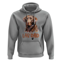 Chocolate Labrador Retriever Dad Hoodie Dog Lover Gift - Wonder Print Shop